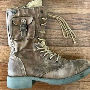 Women’s Brown Combat Boots